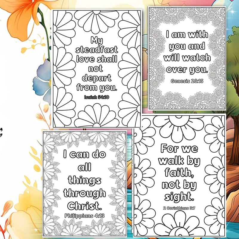 Libro da colorare Cammina per fede
