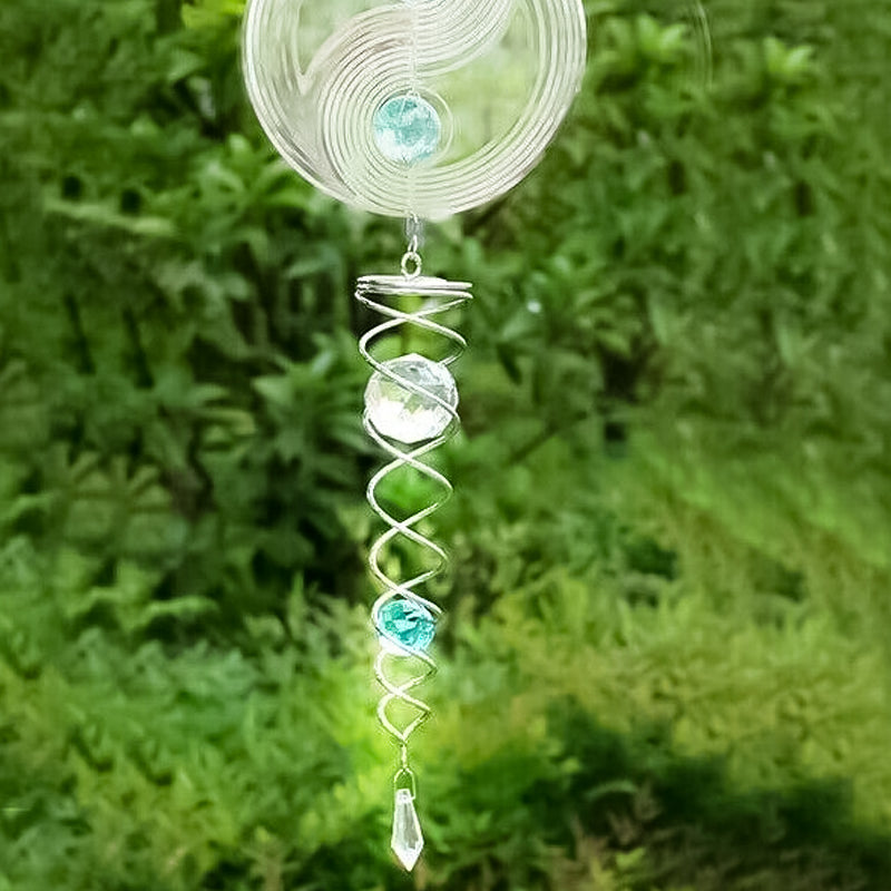 Campanelli eolici in cristallo rotanti