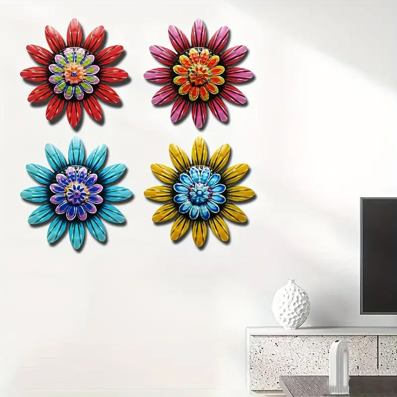 Decorazioni artigianali floreali in metallo