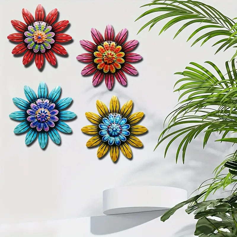Decorazioni artigianali floreali in metallo