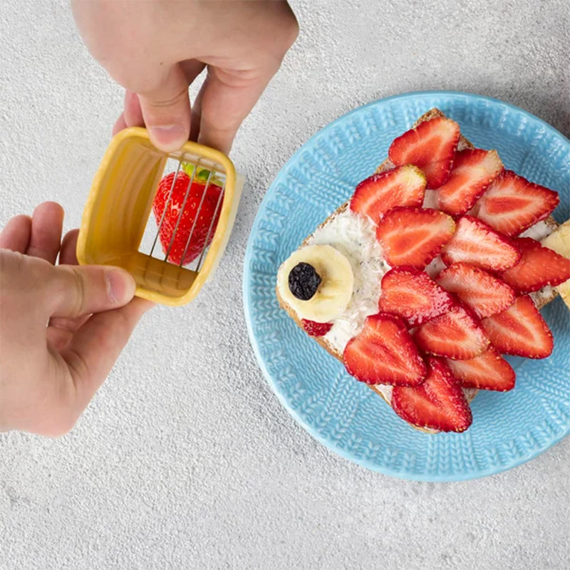 Affettatrice per bicchieri in acciaio inox per uova di frutta