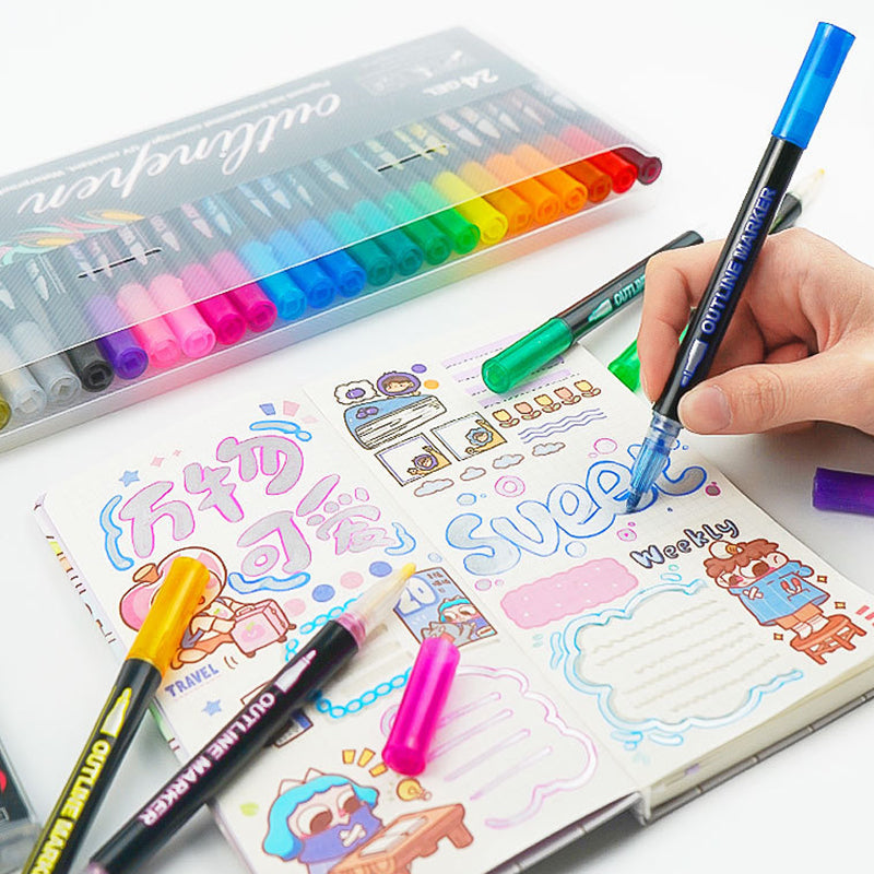 Pennarelli evidenziatori Lightstick Graffiti da colorare
