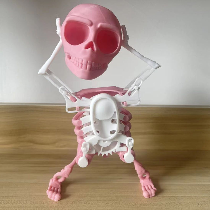 Teschio 3D danzante e oscillante