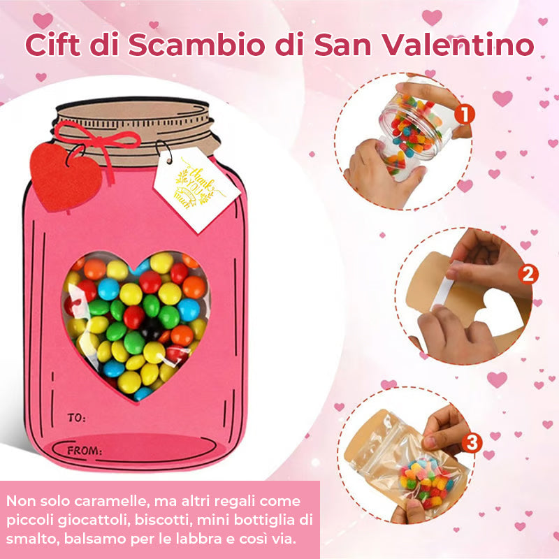 Biglietti di auguri in barattolo di vetro