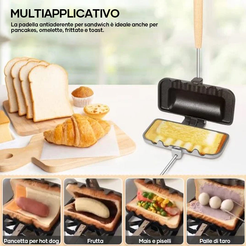 Padella per sandwich a doppia faccia