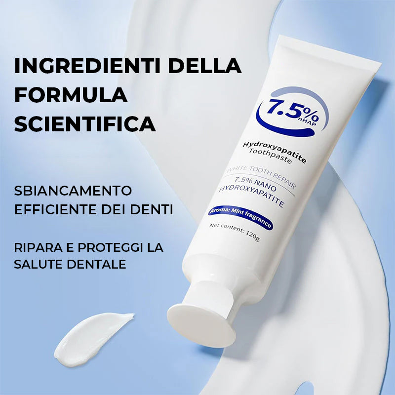 Dentifricio all'idrossiapatite