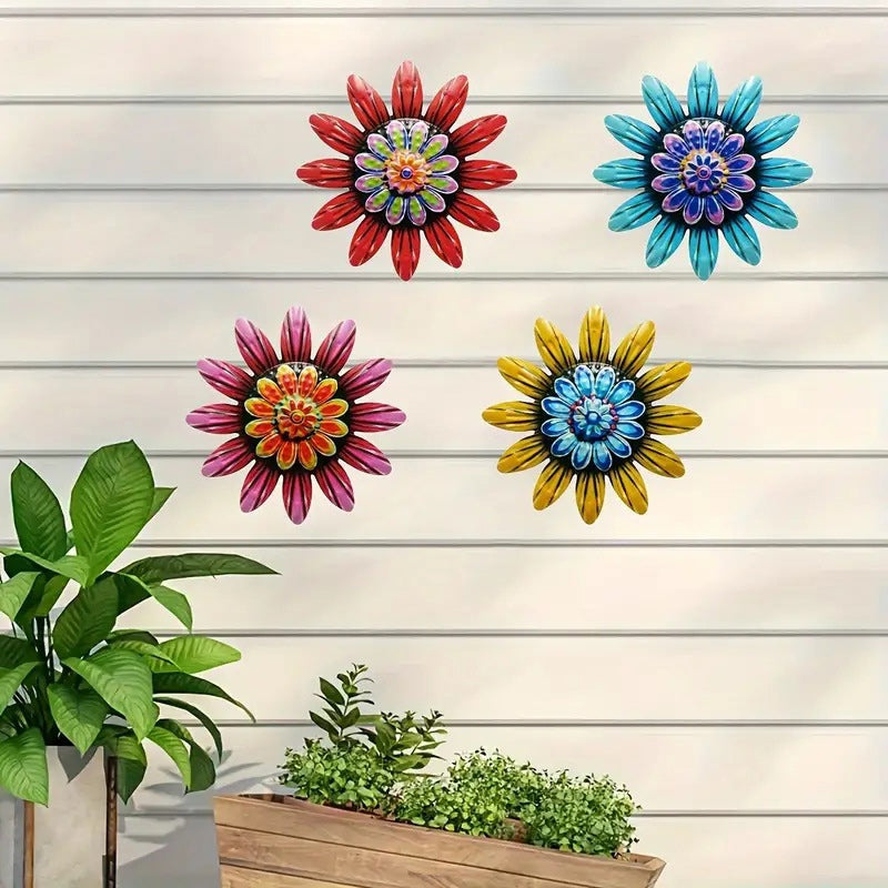 Decorazioni artigianali floreali in metallo