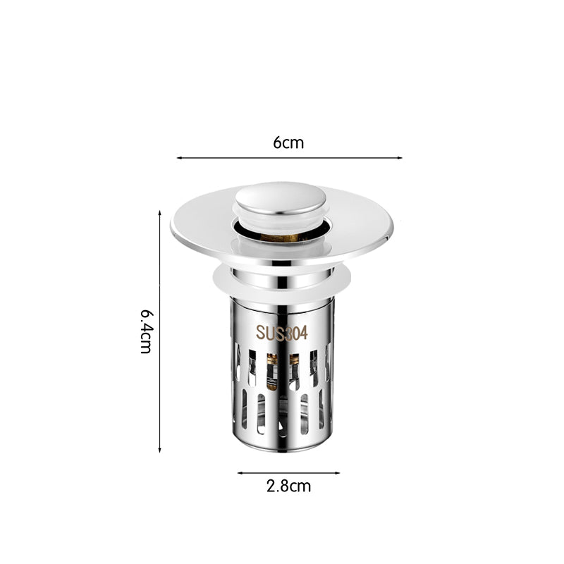 Filtro universale per lavandino del bagno