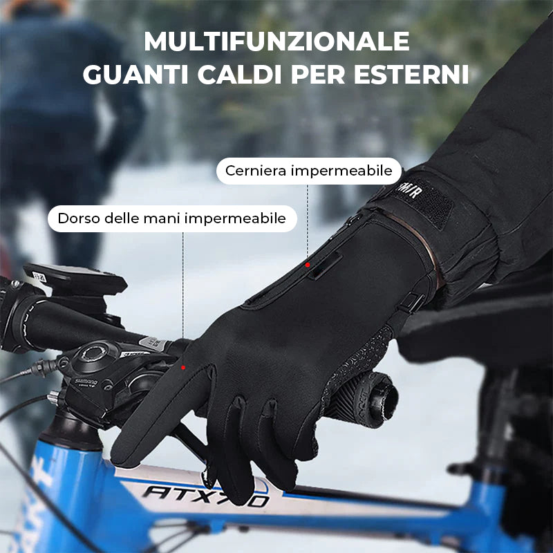 Guanti invernali touchscreen antivento