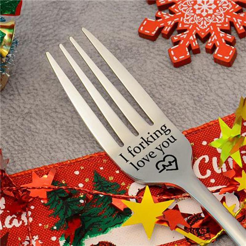 Regalo con forchetta incisa