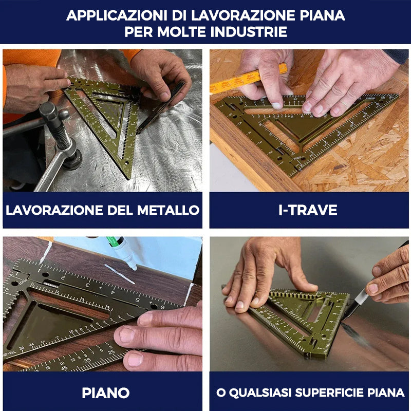 Innovativo strumento quadrato per orditura