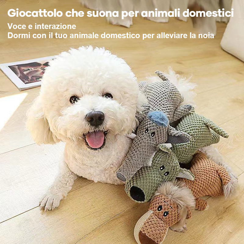 Giocattolo sonoro per morso di animale domestico