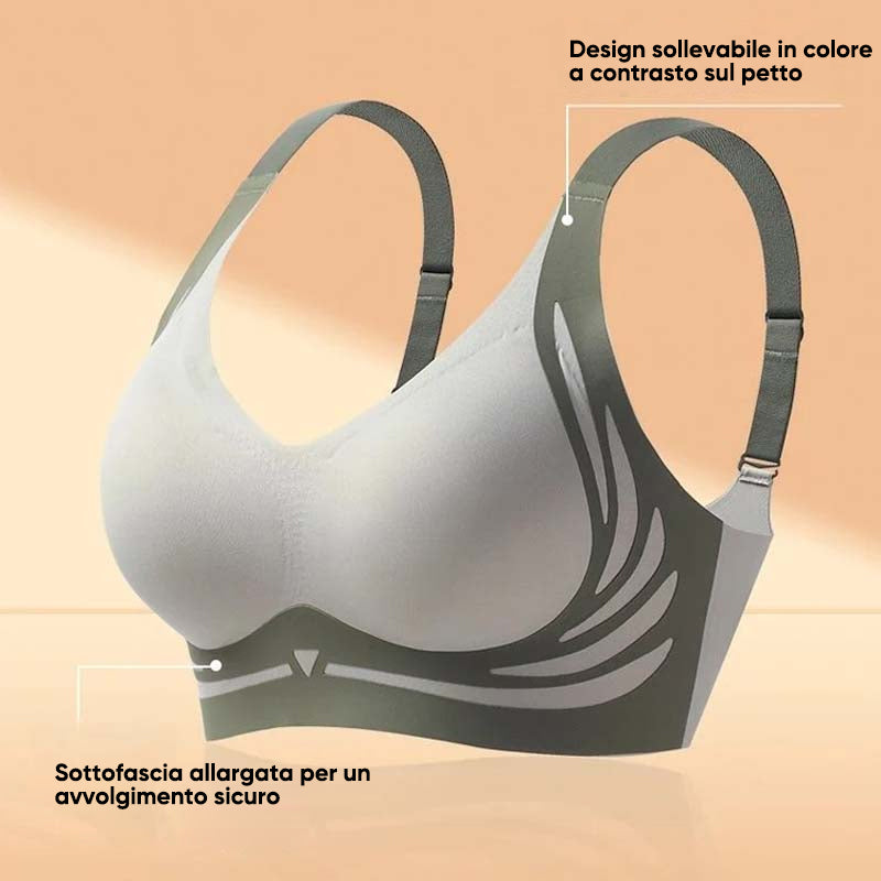 Reggiseno push-up wireless anti-cedimento sollevante