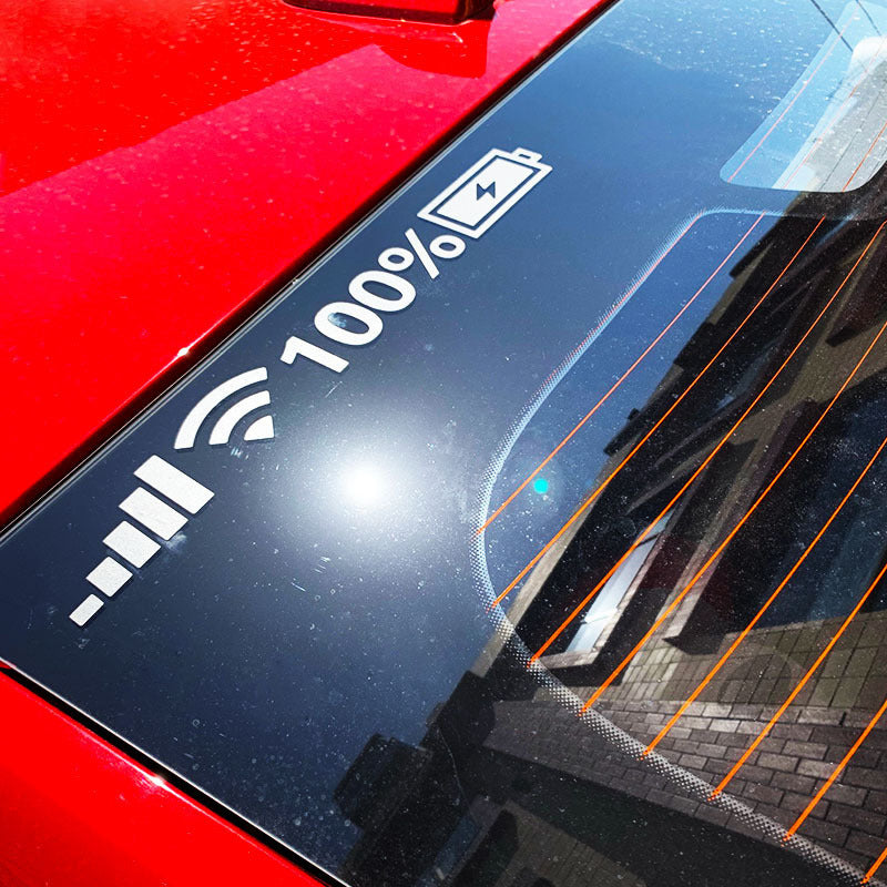 Adesivo riflettente per la segnalazione della batteria (10 pz.)