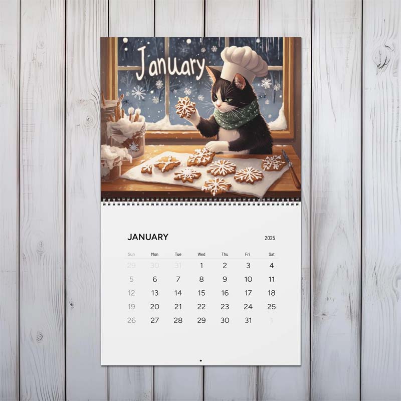 Calendario dei Gatti Cuochi 2025