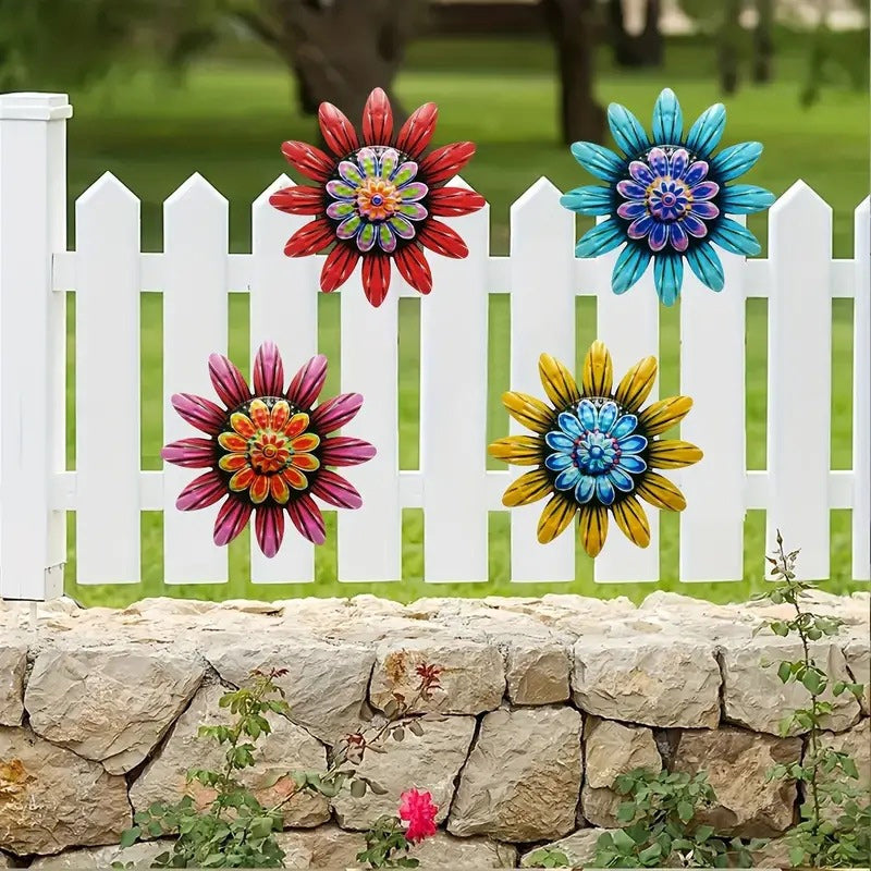 Decorazioni artigianali floreali in metallo
