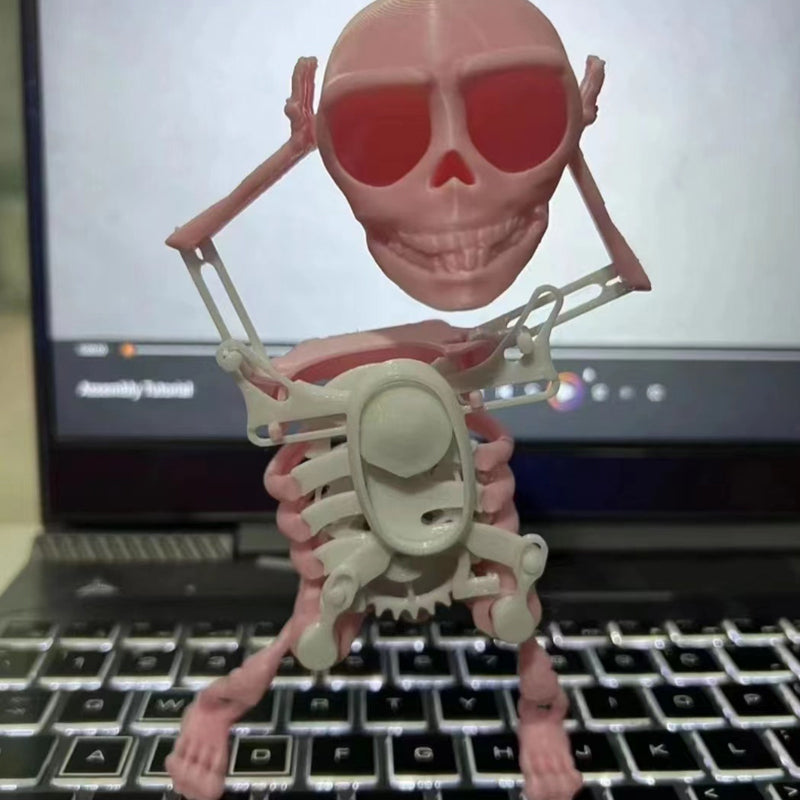 Teschio 3D danzante e oscillante