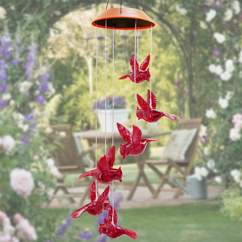 Carillon Solare a LED con Colibrì