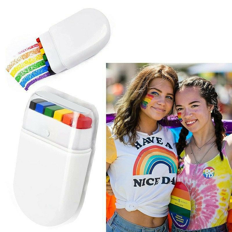 Pittura per il corpo viso arcobaleno