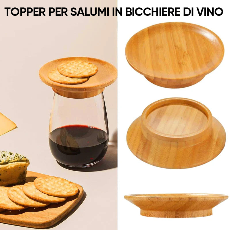 Topper per salumi in vetro da vino