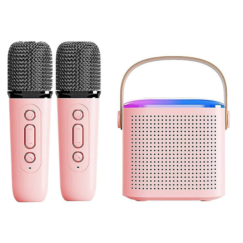 Mini macchina per karaoke con microfoni wireless