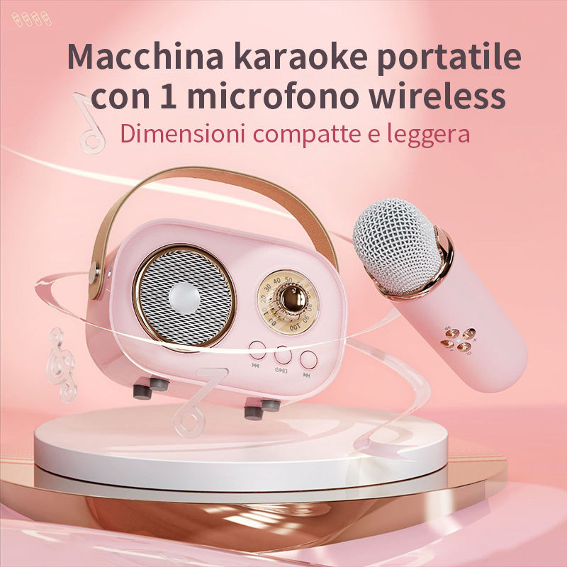 Mini Karaoke con microfono senza fili