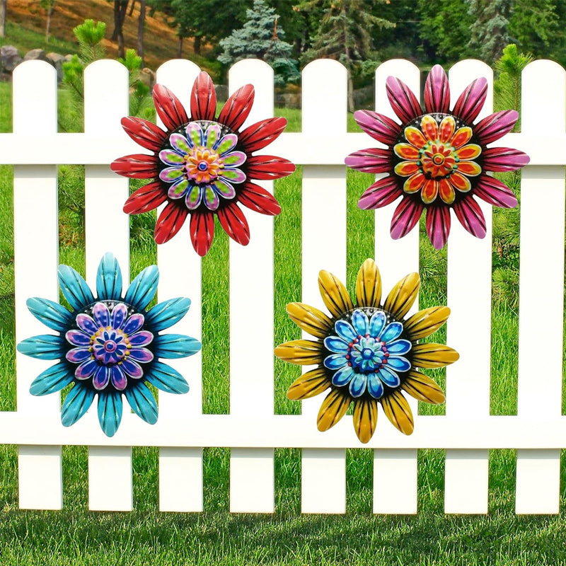 Decorazioni artigianali floreali in metallo
