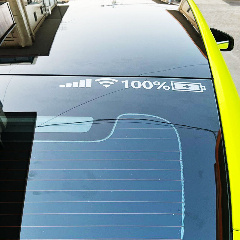 Adesivo riflettente per la segnalazione della batteria (10 pz.)