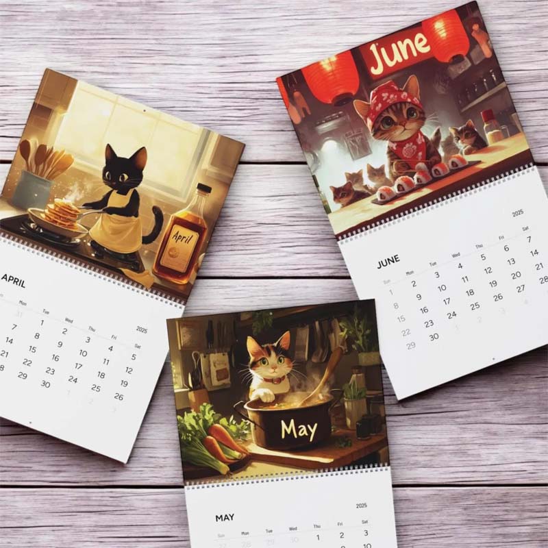 Calendario dei Gatti Cuochi 2025