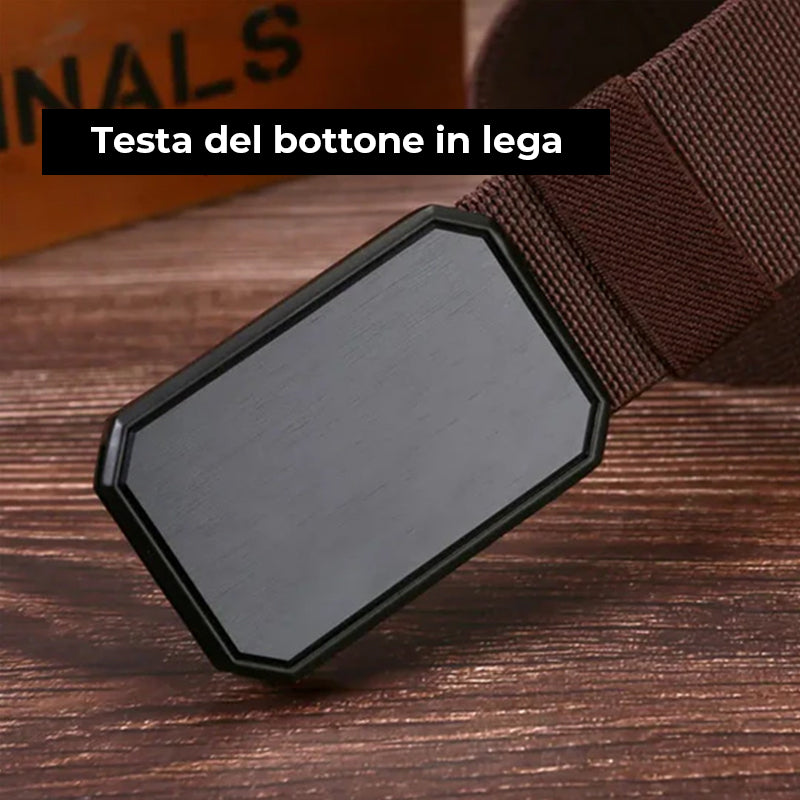 Cintura da uomo con fibbia magnetica
