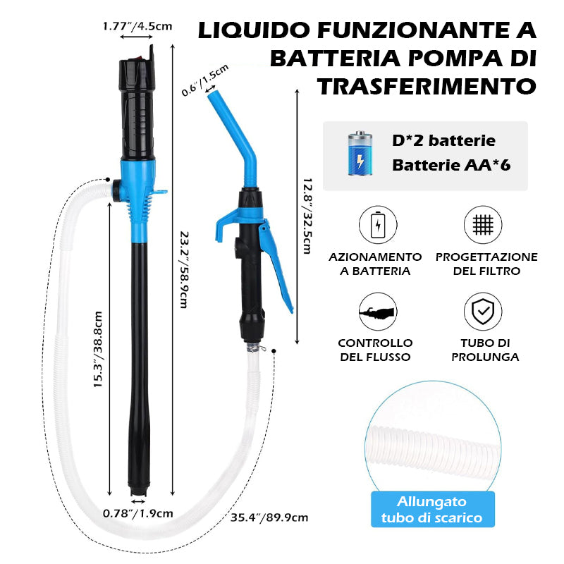 Pompa portatile a batteria