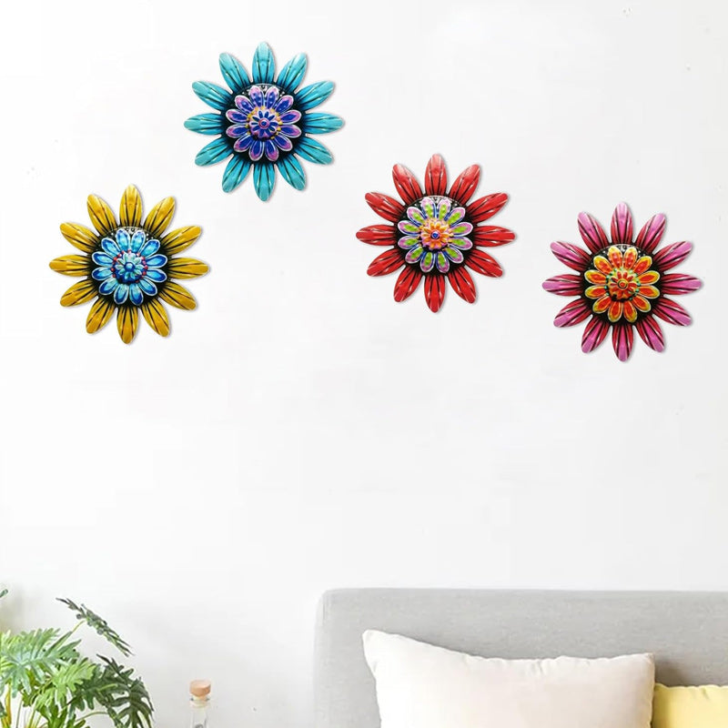 Decorazioni artigianali floreali in metallo