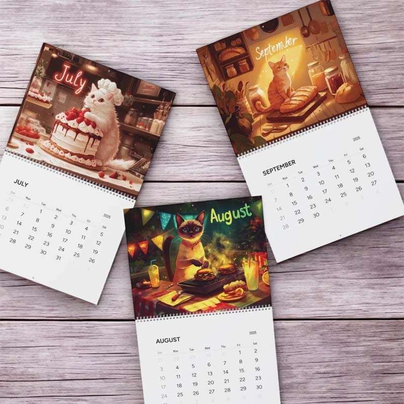 Calendario dei Gatti Cuochi 2025