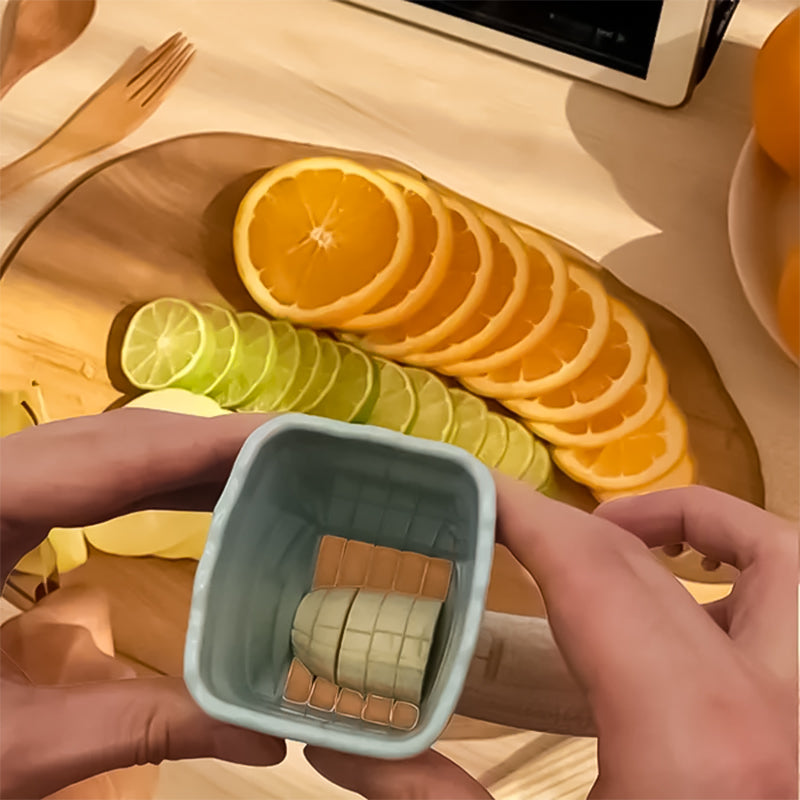 Affettatrice per bicchieri in acciaio inox per uova di frutta
