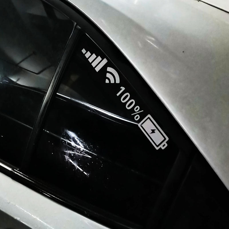 Adesivo riflettente per la segnalazione della batteria (10 pz.)