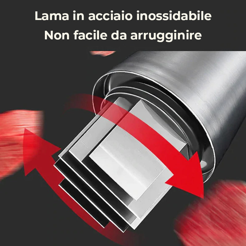 Tritatutto per aglio pressato manualmente