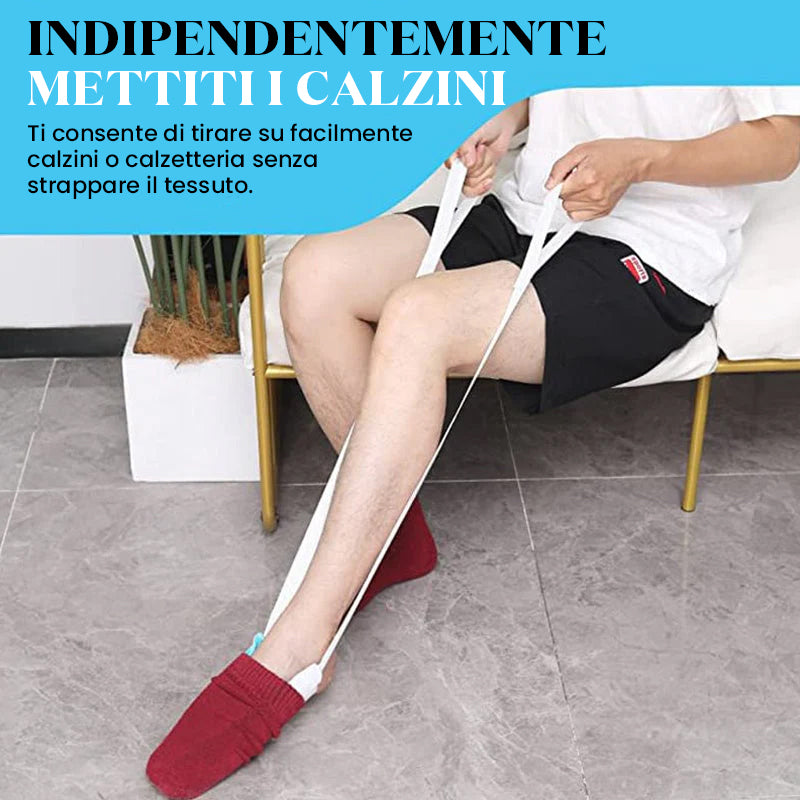 Dispositivo per l'aiuto dei calzini