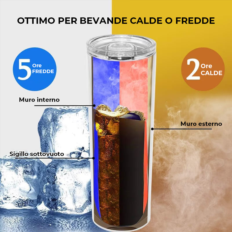 Tazza thermos con motivo sporco