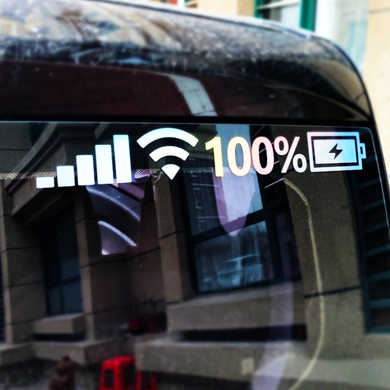 Adesivo riflettente per la segnalazione della batteria (10 pz.)