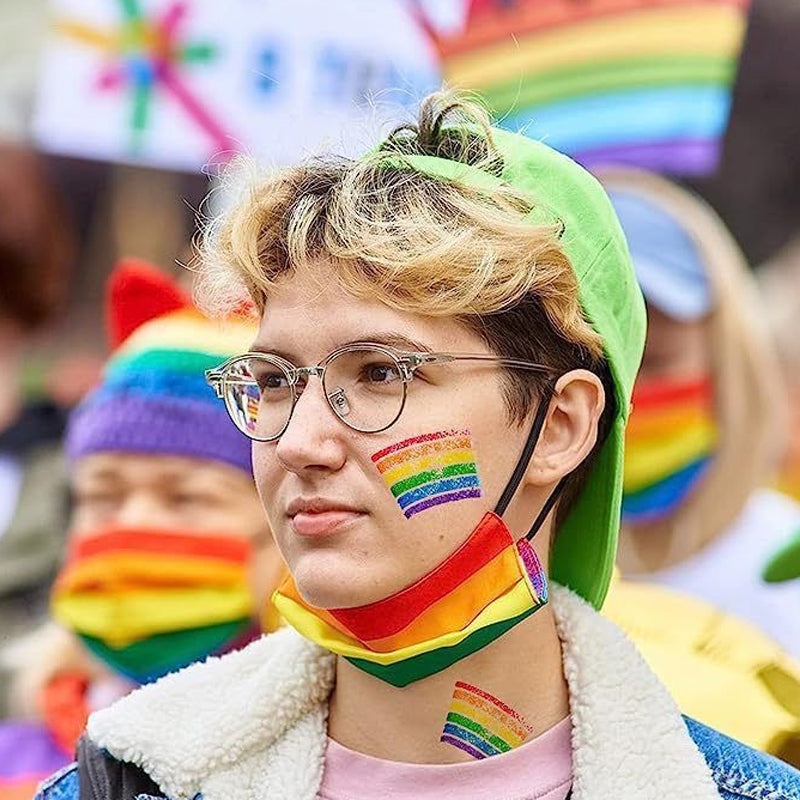 Pittura per il corpo viso arcobaleno