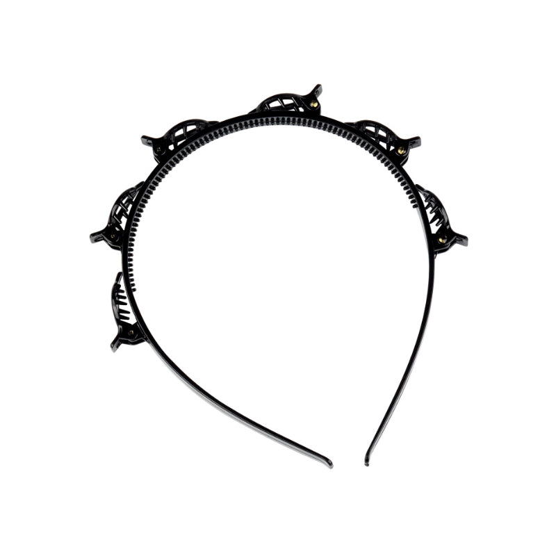 Fascia per capelli con clip per frangia