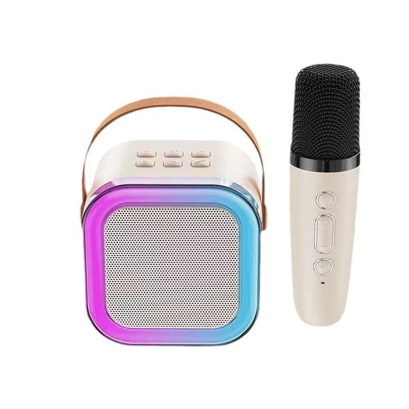 Mini macchina per karaoke con microfoni wireless