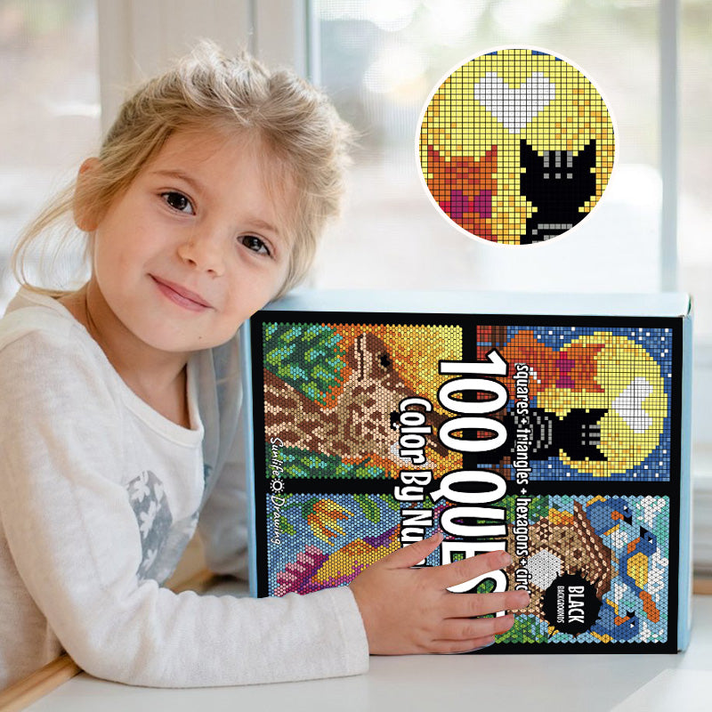 100 QUEST Libro da colorare con i numeri