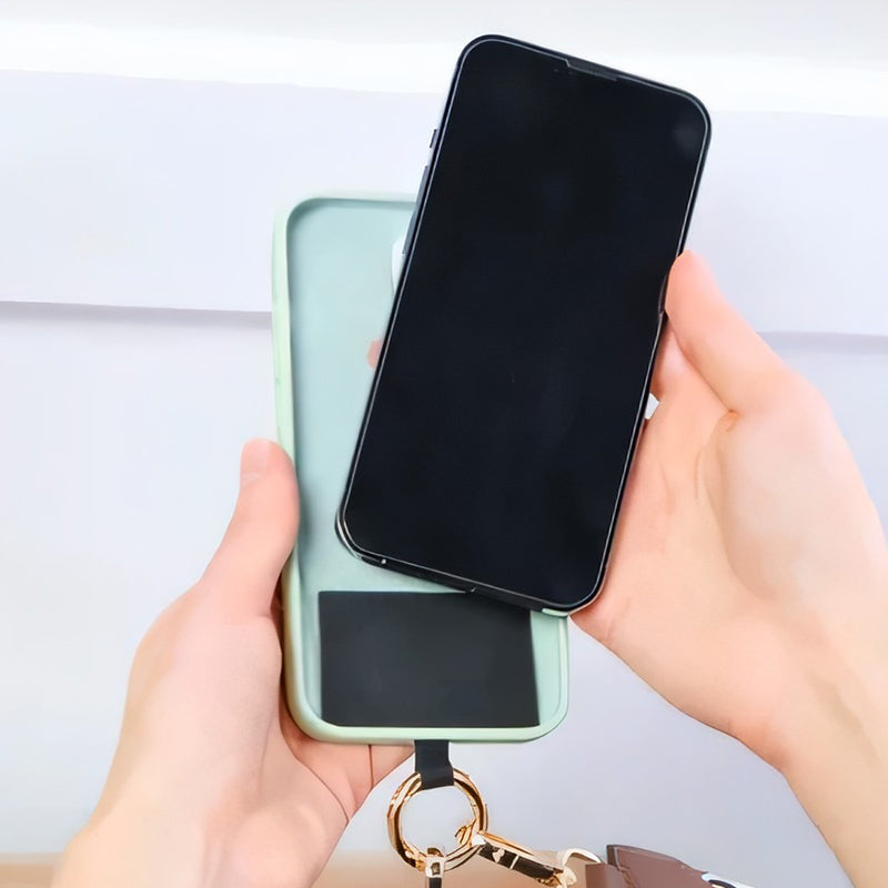 Tracolla per telefono con custodia con cerniera