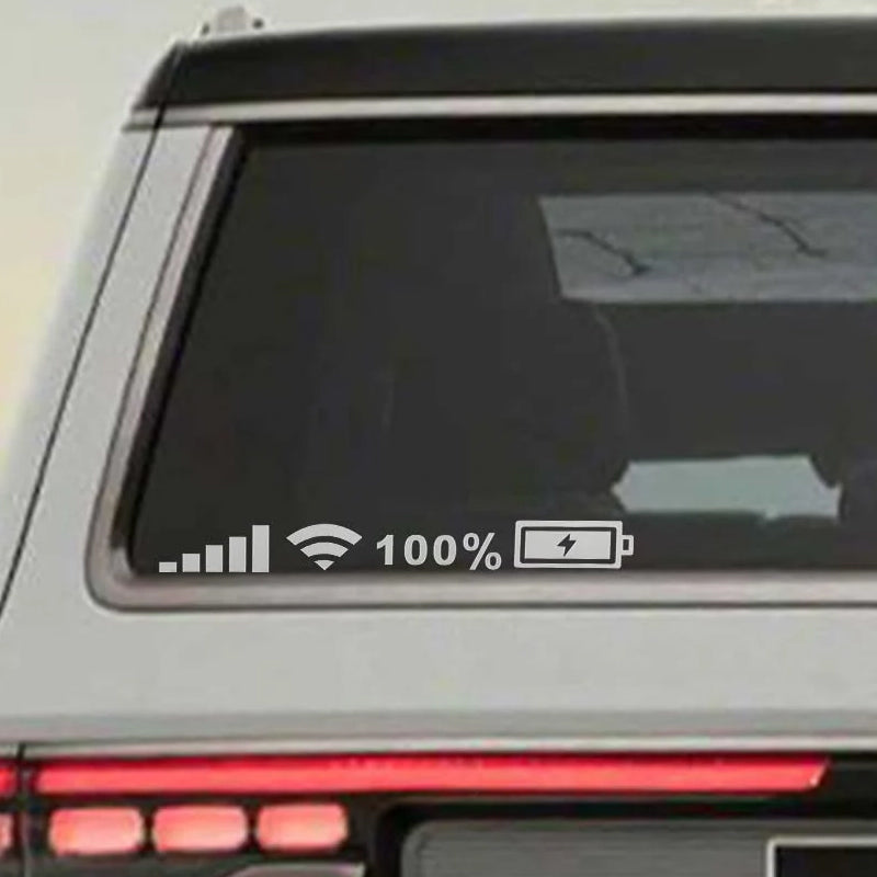 Adesivo riflettente per la segnalazione della batteria (10 pz.)