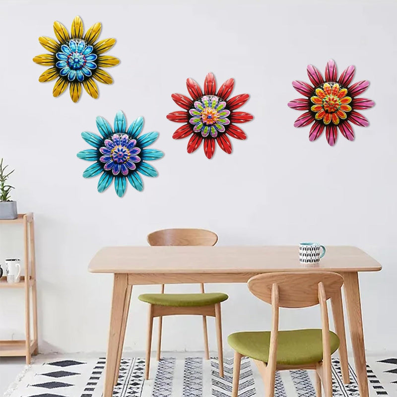 Decorazioni artigianali floreali in metallo