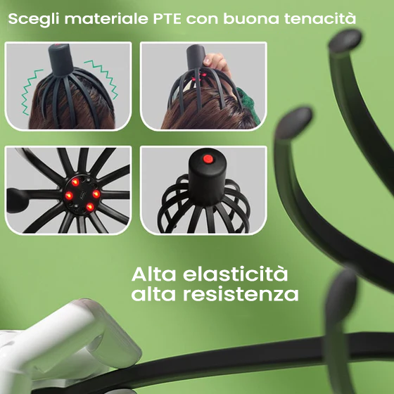 Massaggiatore per la testa a forma di polpo