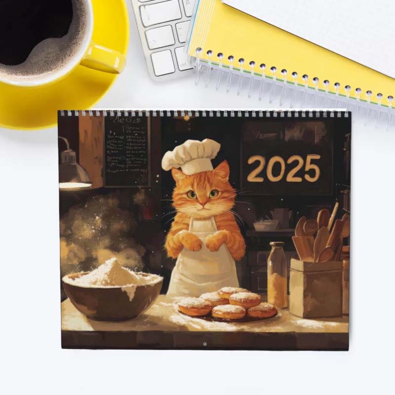 Calendario dei Gatti Cuochi 2025