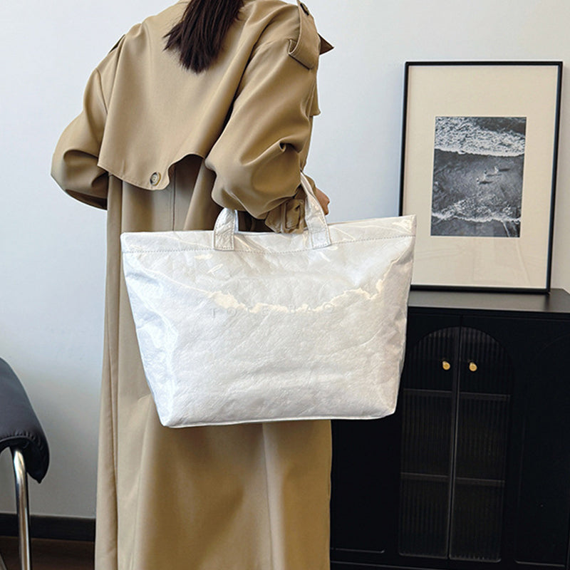 Borsa tote da donna con stampa di lettere
