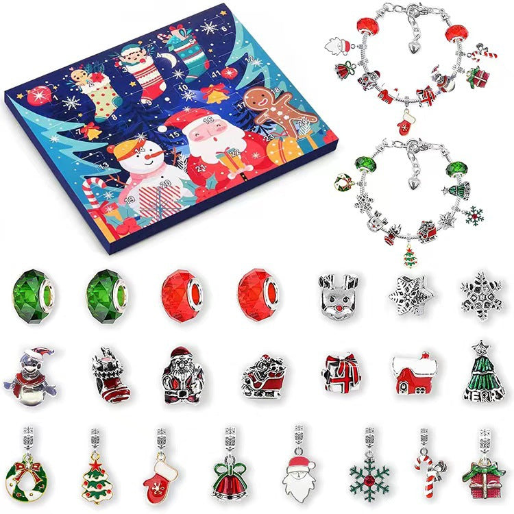 Set Braccialetti Calendario dell'Avvento Fai da Te di 24 Giorni